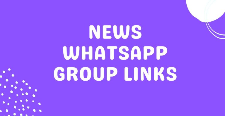 News Whatsapp Group Links