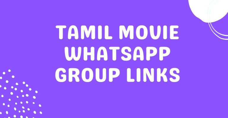 Tamil Movie Whatsapp Group Links