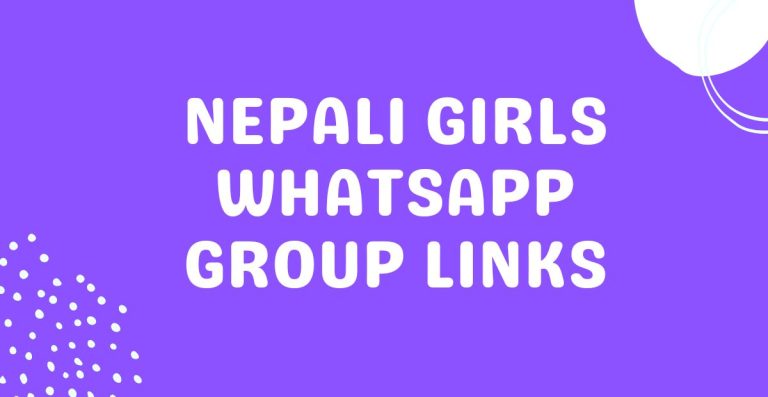 Nepali Girls Whatsapp Group Links