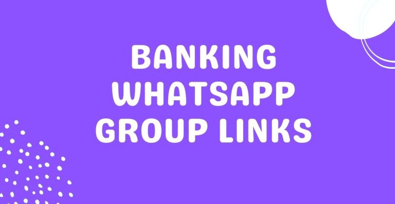 Banking WhatsApp Group Links