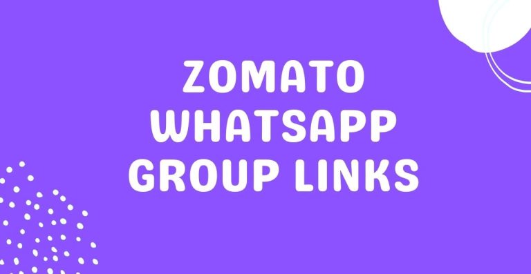 Zomato WhatsApp Group Links