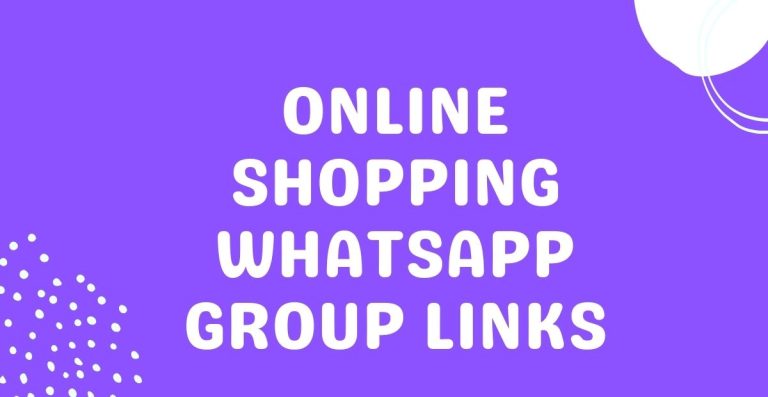 Online Shopping WhatsApp Group Links