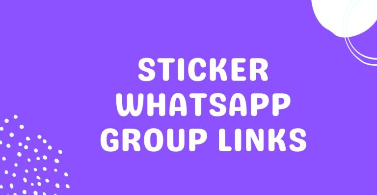 Sticker Whatsapp Group Links