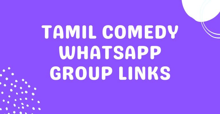 Tamil Comedy Whatsapp Group Links