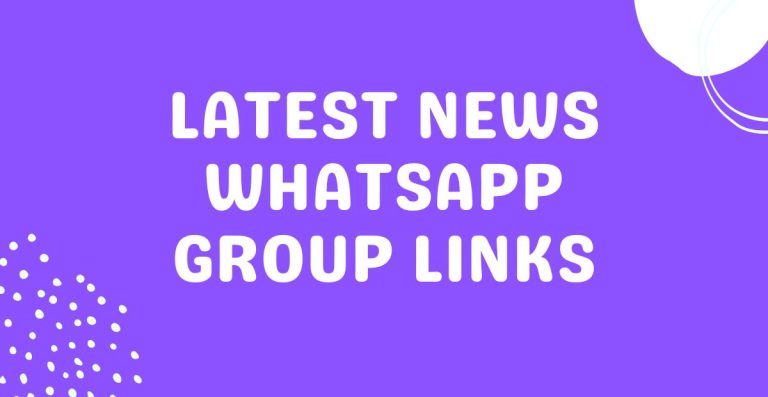 Latest News WhatsApp Group Links