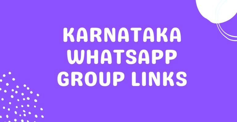 Karnataka Whatsapp Group Links