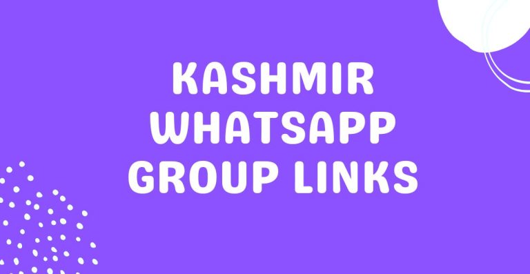 Kashmir Whatsapp Group Links
