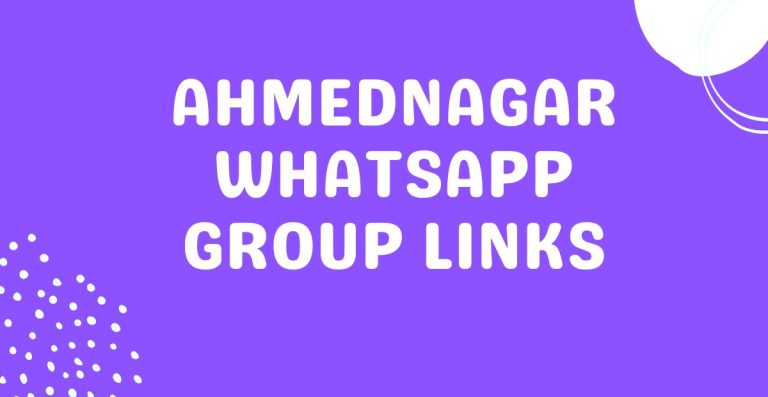 Ahmednagar Whatsapp Group Links