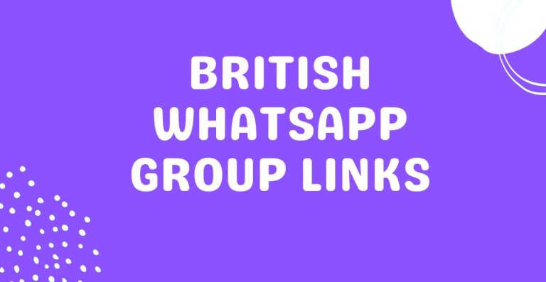 British Whatsapp Group Links