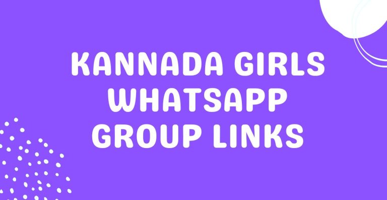 Kannada Girls Whatsapp Group Links