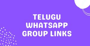 Telugu Whatsapp Group Links